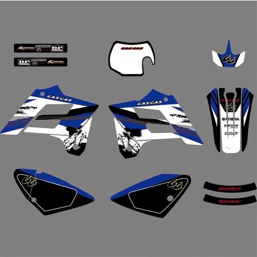 For GasGas EC 2006-2002 Free Custom Graphics Decals 3M Stickers kits For Gasgas EC 125 200 250 300 450 2002 2003 2004 2005 2006