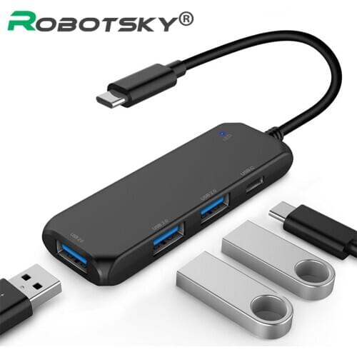 Type-C Multi Hub Docking station Hub Type C To 4 Interface USB Type C Adapter Hub USB-C Converter Splitter For pple MacBook conv