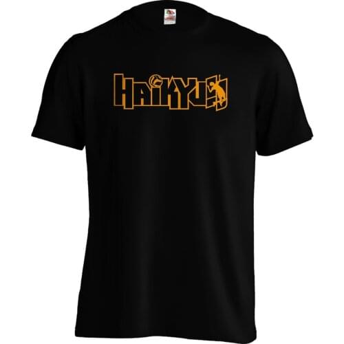 100% Cotton Print Mens Summer Haikyuu Volleyballer Haikyuu! Anime Manga T Shirt Tee Tee Shirt