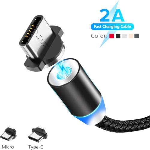 Upgraded Magnetic USB Fast charging cord for Micro Lightning Type C Cable Device Anti-dust adsorption socket For iphone xiaomi