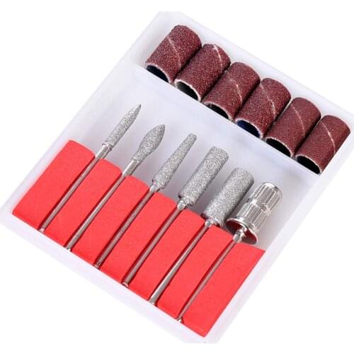 Nail Drill Bits Set - 100Pcs X 6Pcs 3/32 inch Mandrel Nail Drill Bits for Acrylic Nails Cuticle Gel Nails Removal Manicure