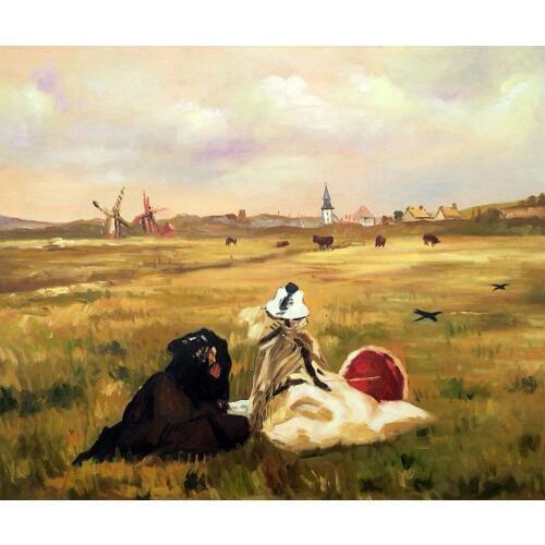 The Swallows by Edouard Manet Canvas Wall Painting Landscape Art Oil Painting for Living Room Home Decoration Frameless