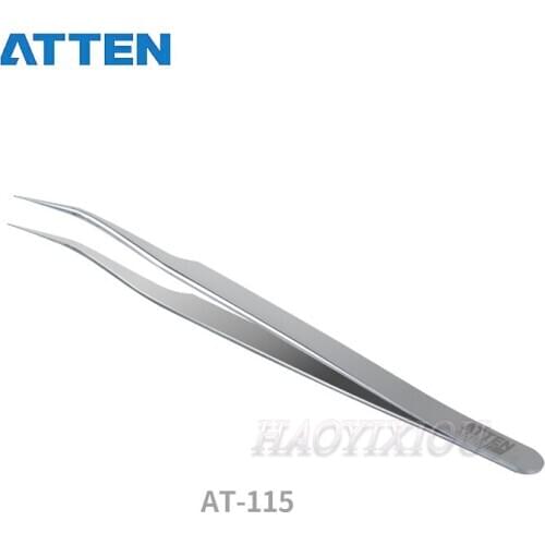 AT-115 AT series tweezers high-precision stainless steel pointed elbow tweezers with small components chip tweezers