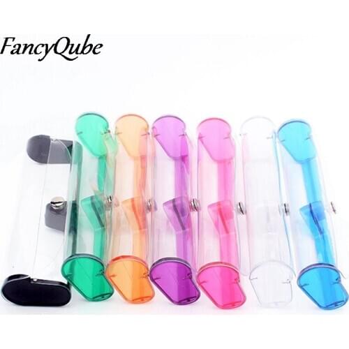 Multicolour Eyewear Case PVC Glasses Box Transparent Reading Glasses Case Plastic Eyeglass Case For Myopic Lens