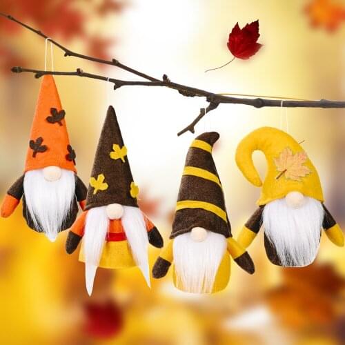 Christmas Harvest Festival Faceless Gnome Santa Tulip Rudolph Doll Decoration For Home Pendant Gifts Ornaments Party Supplies
