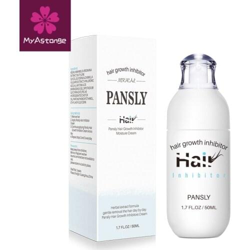 50ml Newst Unisex Pansly Natural Hair Growth Inhibitor Cream Spray Hair Removal Cream Body Legs Armpit Painless Facial Stop Hair