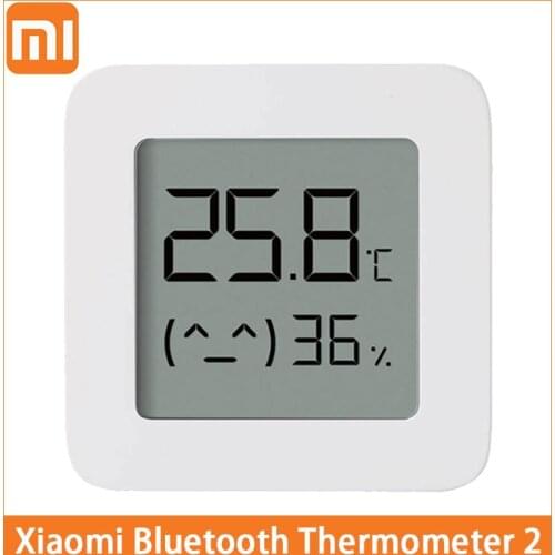 Xiaomi Mijia Bluetooth Digital Thermometer 2 High Precision Sensor LCD Screen Wireless Intelligent Thermo-Hygrometer App Control