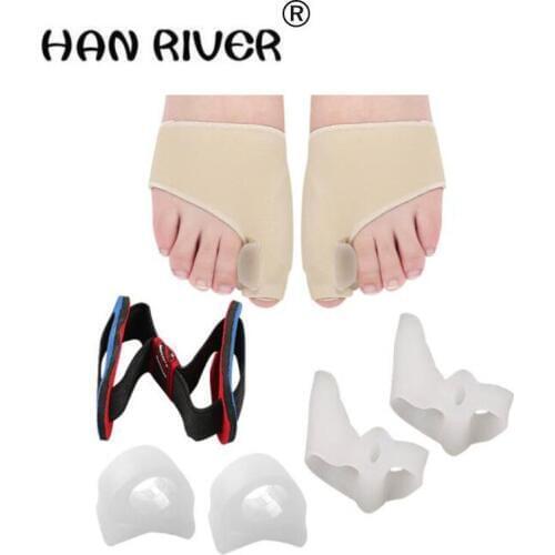 HANRIVER 4 piece in foot care tools Toes eversion orthotics separator correct toe pads