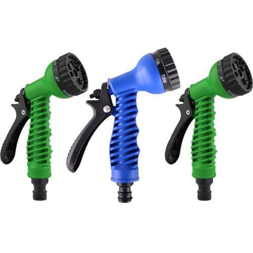 7 Patterns Garden Water Spray Gun Adjustable Garden Wash Hose Spray High Pressure Gun Sprinkler Nozzle Car Washing Cleaning Lawn