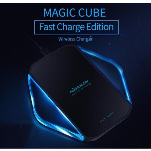 NILLKIN MagicCube Fast Charge Portable Qi Wireless Charger For Samsung Note 10 S10 Fast Charger and Bluetooth Wireless Speaker