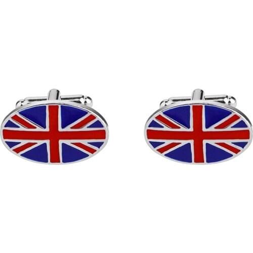 British Empire National Flag Cuff links Men Fashion Metal The Great Britain Flag Cufflinks Button Wedding Suit Accessories