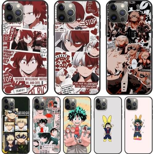 My Hero Academia Coque Phone Fundas For iPhone 12 11 Pro Max XR XS X 7 8 Plus SE Cover Case Capa Guscio Shell