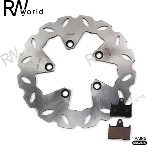 1 Set Motorcycle Fixed Rear Brake Discs Rotors & Rear Brake Pads For SUZUKI GSF BANDIT 650 2005-2006 GSF BANDIT 650S 05-06 New