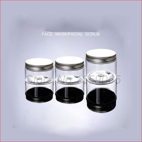 50/100/120/150/200 ML transparent PET cream bottle with Alu lid cosmetic container cream jar Cosmetic Jar Cosmetic Packaging