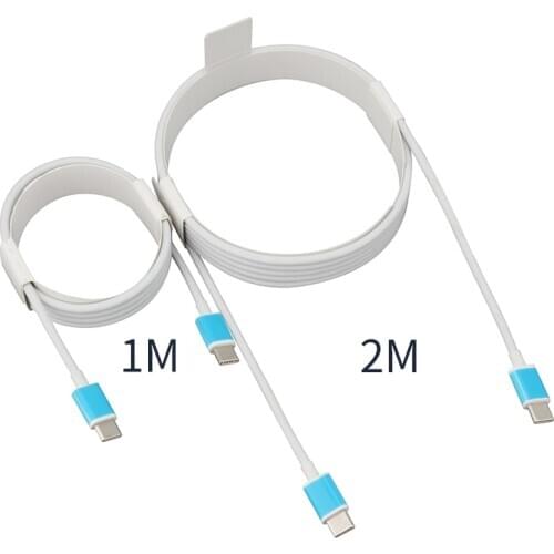500pcsType-C Cable Type-C To Type-C 8pin To Type-C Round Data Sync Charging Cable for Huawei P20 Iphone XS Samsung Galaxy S8