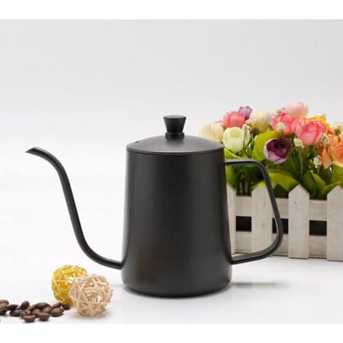 Coffee Maker Pot Hot and Cool Kettle Stainless Steel Hand Flush Pot Coffee Accessories 600 ML
