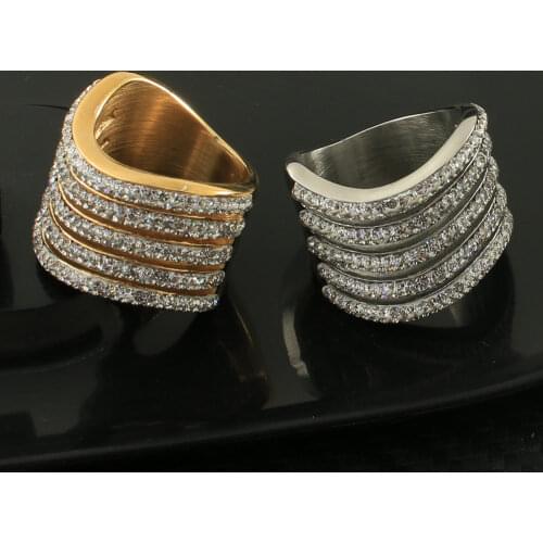 HOT Selling Accessories Wholesale Newest Fashion Jewelry stainless steel jewelry gold And silver color rings RBJEBACD