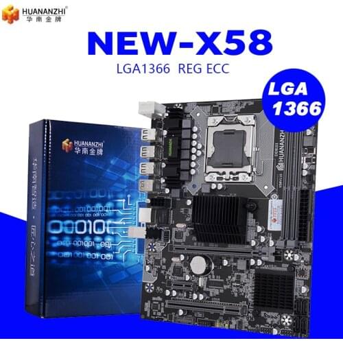 HUANANZHI X58 LGA 1366 motherboard support REG ECC server memory and xeon processor Support LGA 1366 CPU