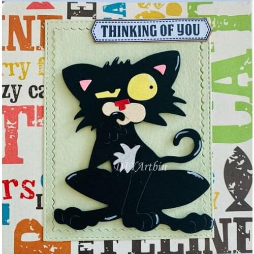 Cat Metal Cutting Dies Animal Dies for DIY Craft Scrapbooking Cards Decorative 2020 Layering Die