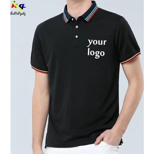 Casual short-sleeved polo shirt Individual collective customization/printing logo picture text short-sleeved polo shirt
