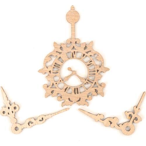 European Clock Pattern Wooden Scrapbooking Collection Craft For Handmade Accessory Home Decoration DIY 55-83mm 6pcs