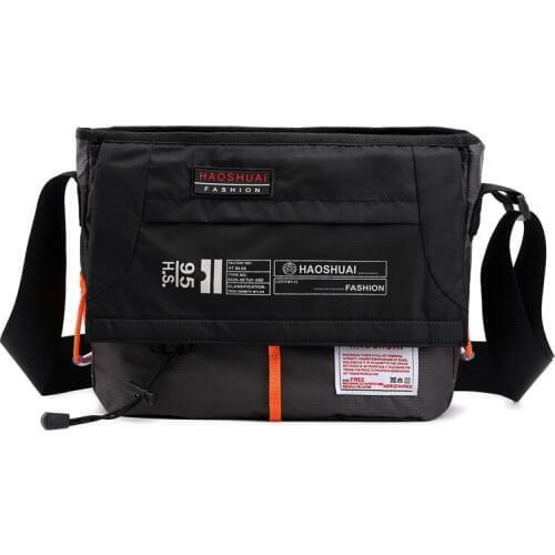 Nylon Shoulder Bags Men Casual Travel Waterproof Single Shoulder Bag Unisex Sling Cross Body Messenger Bags Male iPad Briefcase