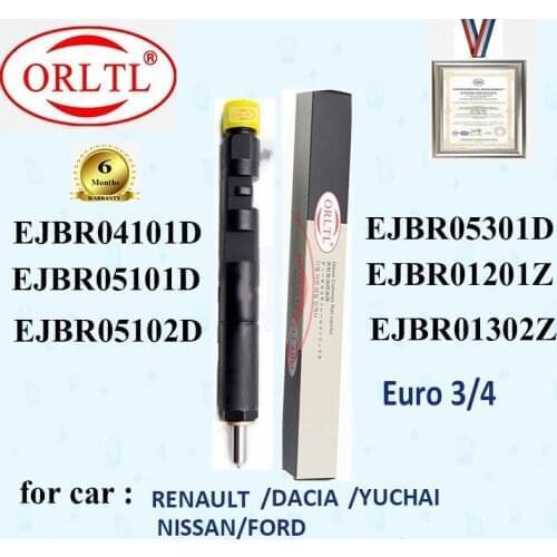 ORLTL Diesel NEW Injector EJBR04101D EJBR05101D EJBR05102D EJBR05301D EJBR01201Z for RENAULT FORD DACIA NISSAN