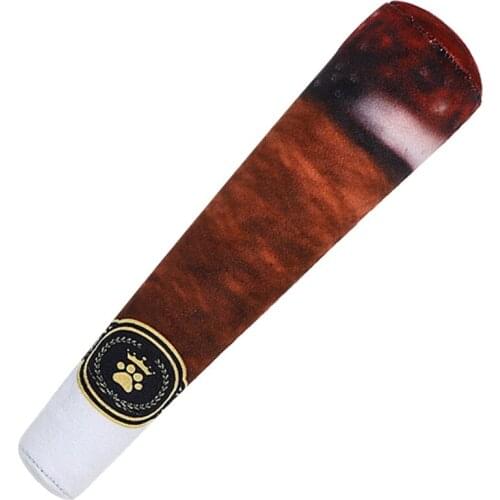 Dog Plush Toys Squeak Toys Funny Burning Cigar Stuffed Dog Chew Toys for Small Middle and Large Dogs Reducing Boredom