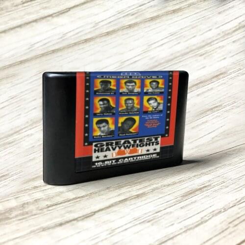 Greatest Heavyweights - EUR Label Flashkit MD Electroless Gold PCB Card for Sega Genesis Megadrive Video Game Console