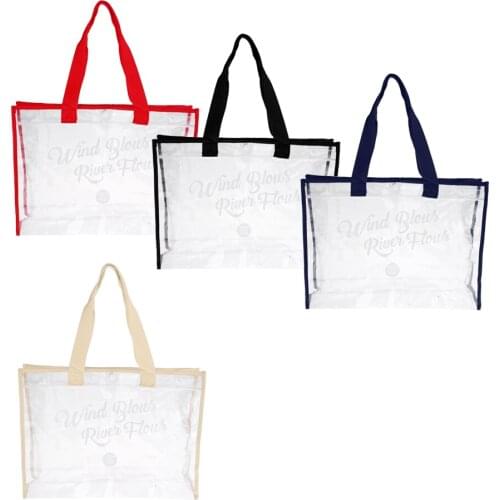 Waterproof Clear Hand Tote Storage Bag for Outdoor Camping Swimming Beach
