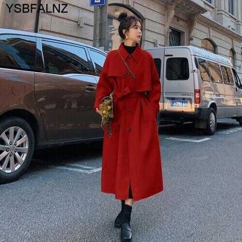 Женские бежевые пальто YSBFALNZ China At AliExpress