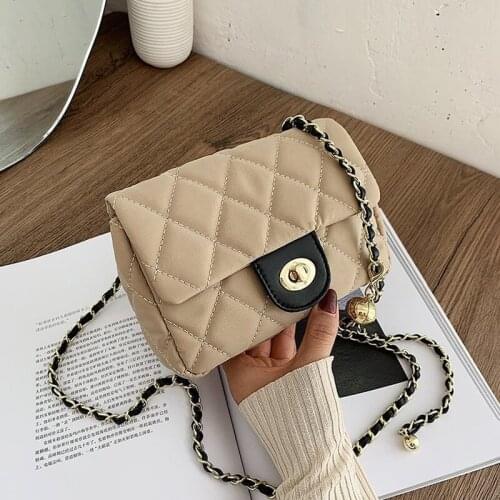 Womens 2020 classic small Oxford cloth messenger bag handbags womens 30-year-old girls trend chain handbags