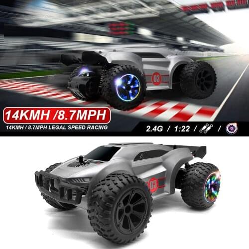 2.4G RC High-speed Four-wheel Drive Off-road Vehicle Drifting Climbing SUV Models With With Light Childrens Educational RC Toys