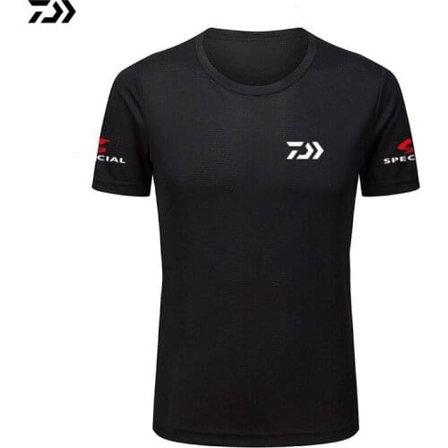 2021 Daiwa Fishing Shirts Fishing Quick-Drying Breathable Fishing Shirts Anti-UV Sun Protection Short Sleeve Fishing Clothing