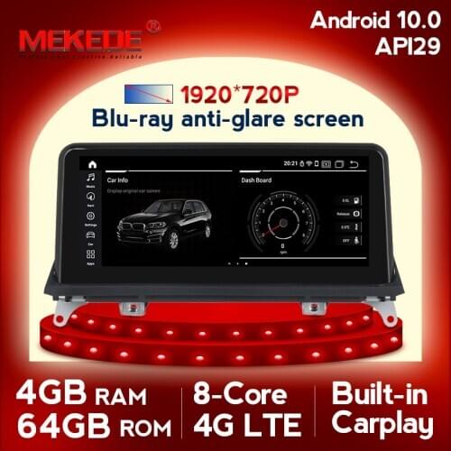 4G+64G Qualcomm Android 10 Car dvd radio multimedia Player for BMW X5 E70 X6 E71 2007-2013 with Original car information