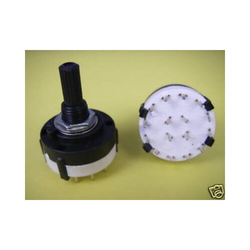 4 Pole 12Position PANEL Wiring ROTARY SWITCH 4P3T