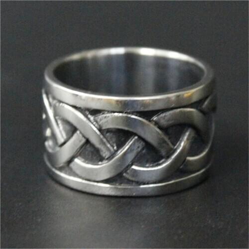 5pcs/lot Size 7-13 New Arrival Band Wave Circle Ring 316L Stainless Steel Jewelry Top Fashion Ring