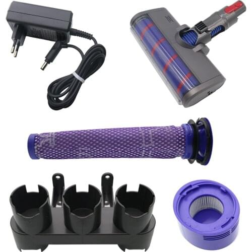 Hose Soft Tube charging adapter HEPA filter for Dyson V7 V8 V10 Vacuum Cleaner Parts