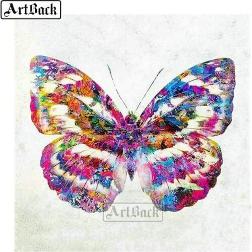 New 5D DIY Diamond Painting Color Butterfly Picture 3d Diamond Embroidery Mosaic Home Decoration Painting