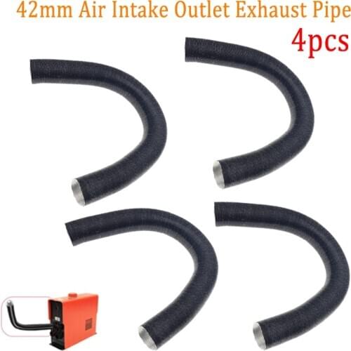 2/4x 42mm Car Heater Ducting Pipe 1m-2m Diesel Parking Heater Duct Aluminum Foil Warm Air Intake Pipe For Webasto Eberspacher