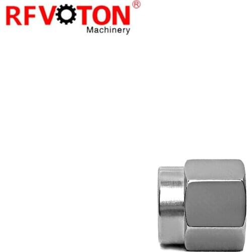 Free shipping 10pcs Silver plated SMA rf connector stainless steel threaded sleeve