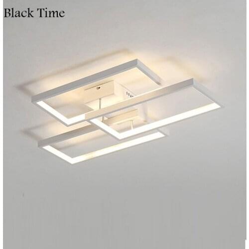 Black White LED Ceiling Light For Living Room Bedroom Dining Room Aisle Corridor Ceiling Lamps Decoration Home Lighting Fixtures