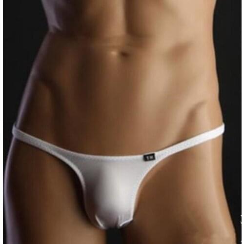 Hot Sale Mens Sexy Bikini Thongs Men Silky Thong Underwears gay man underwear male T-back underpants