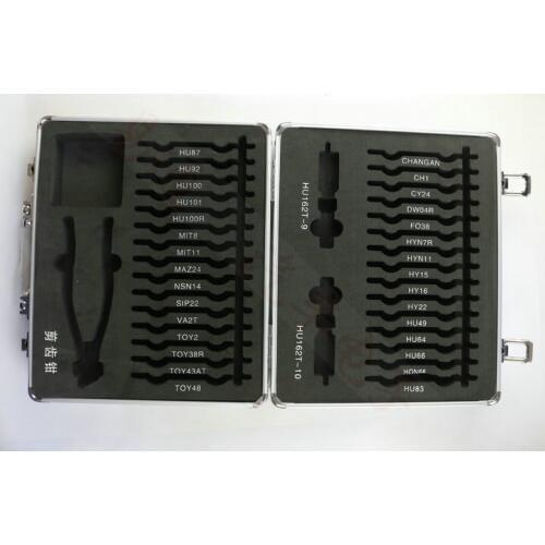 2018 new Original 32pcs/set 2 in 1 LiShi tool for car lock repair + 1 Free Lishi Cutter locksmith tools