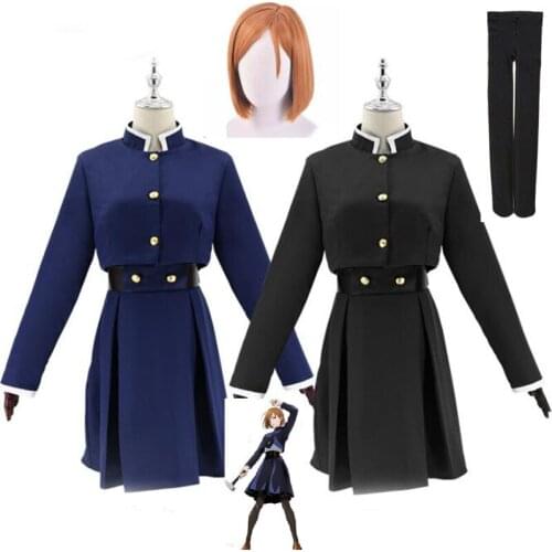 Anime Jujutsu Kaisen Kugisaki Nobara Cosplay Costume Top Skirt Halloween Women Uniform Waist Arms Bag Full Set
