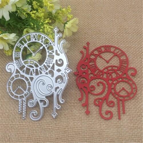 Beautiful Clock Metal Cutting Dies Stencil Scrapbooking Photo Album Card Paper Embossing Craft DIY