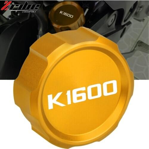 CNC Motorcycle Rear Brake Master Cylinder Reservoir Cover Cap For BMW K 1600 GT K1600 GT K1600GT 2010-2016 2015 2014 2013 2012