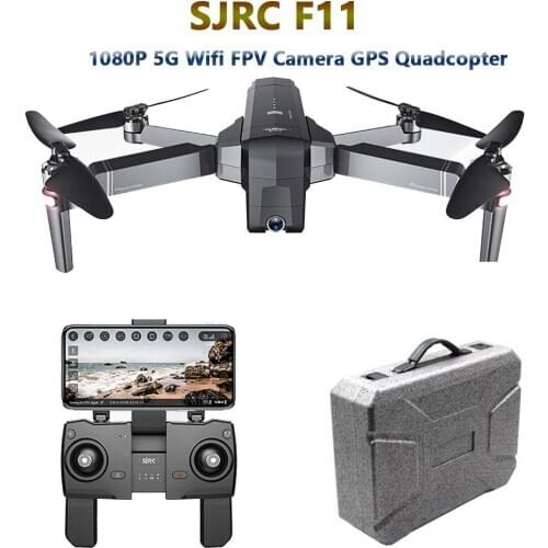 SJRC F11 GPS 5G Drone With Wifi FPV 1080P Camera Brushless Quadcopter 25mins Flight Time Gesture Control Foldable Drone Vs CG033