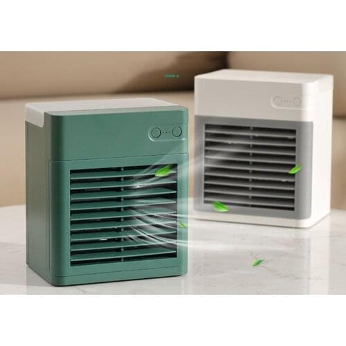 3 In 1 Mini Air Conditioner Portable USB Fan Cooler Humidifier Mini Desktop Air Cooler for Home Office Multifunctional Fan