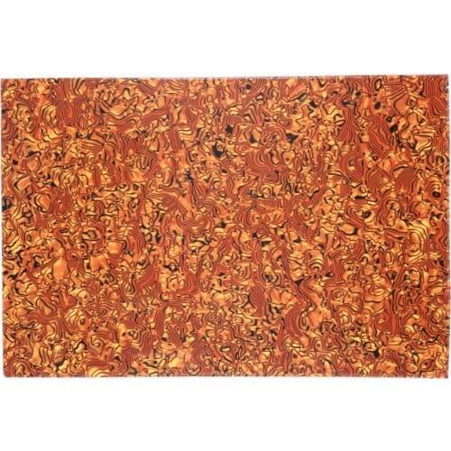 Musiclily 435x290mm Pickguard Blanks Material for Electric Guitar Bass Scratch Plate Sheet Custom, 4Ply Shell Tiger Spot